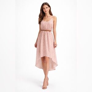 Coquette Polka Dot High-Low Midi Dress | Soft Girl Summer Small